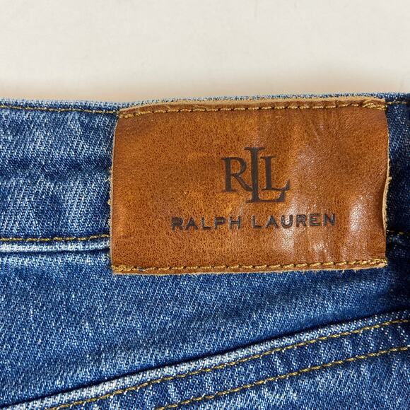 Lauren Ralph Lauren Cut Off Denim Shorts Size 14 - Picture 5 of 9